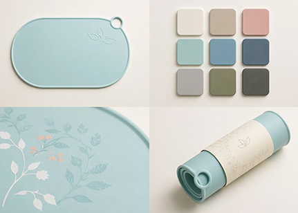 Light customization silicone placemats