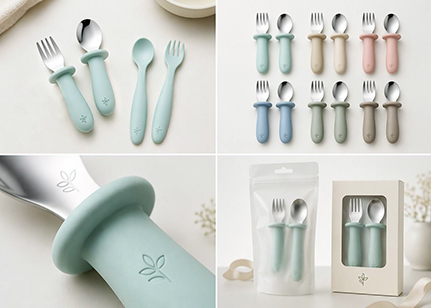 Light customization silicone spoons